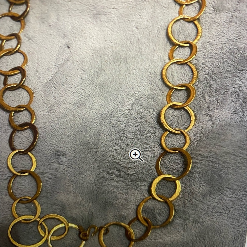 Kenneth Jay Lane Gold Circle Necklace